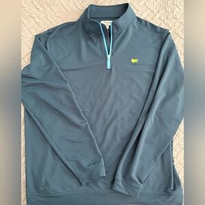 Peter Millar Dark Blue Masters Quarter-Zip Pullover